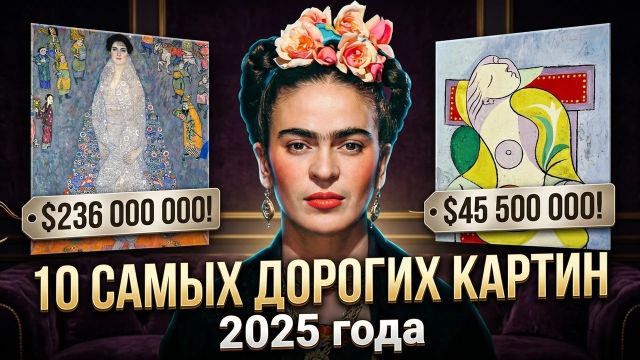 10 САМЫХ ДОРОГИХ КАРТИН 2025: Ван Гог, Пикассо, Клод Моне, Фрида Кало, Мар Ротко, Густав Климт